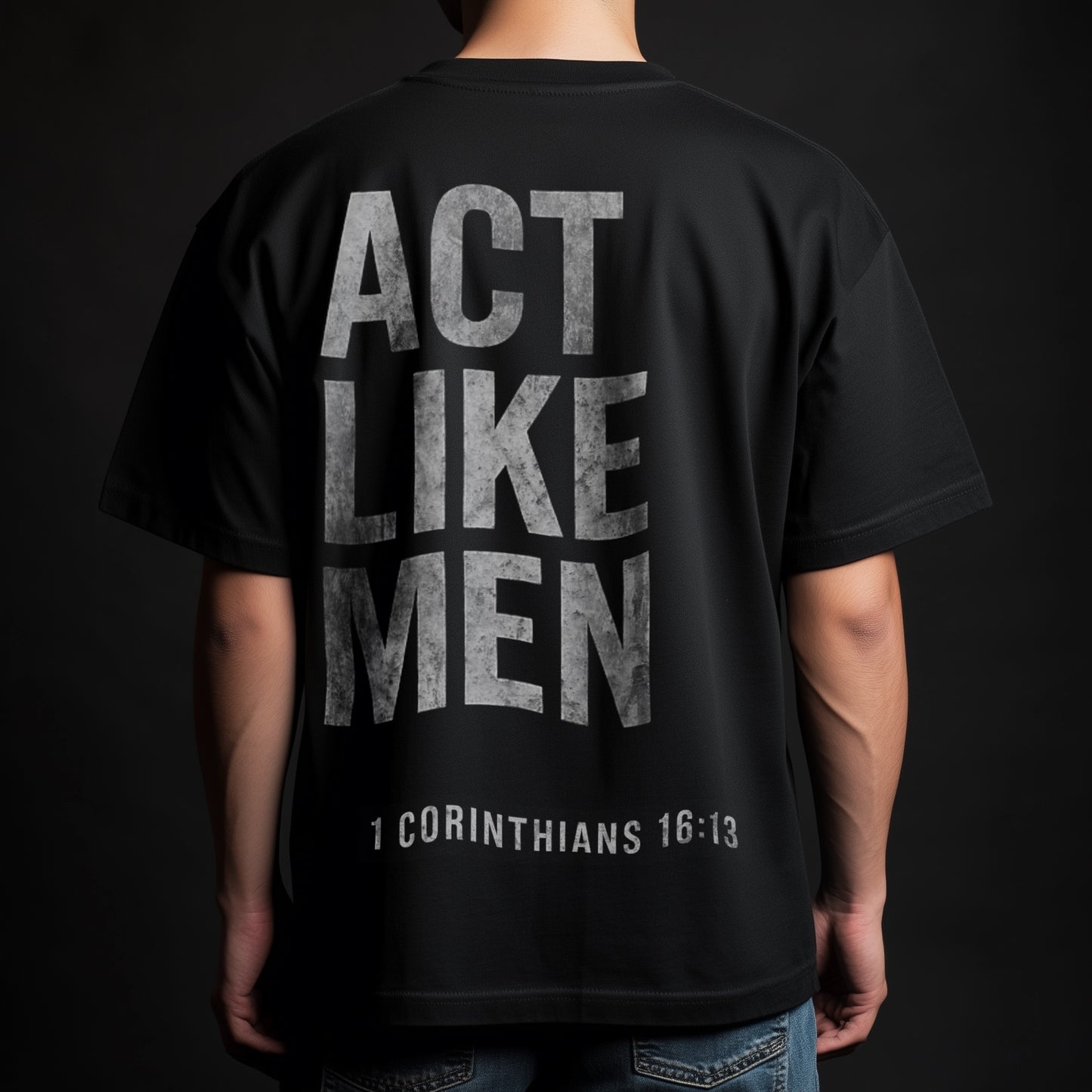 CROSSBORNE ACT LIKE MEN TEE